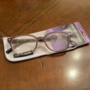 Foster Grant reading glasses and coordinating case. New with tags.
